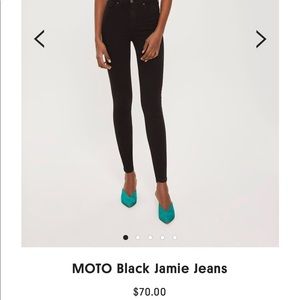 Topshop Black Skinny Jamie jeans